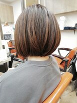 ベルクープス 天王寺店(Belle Coupes)&nbsp;【BelleCoupes】林原加昌ショートボブ 収まりやすいレザーカット