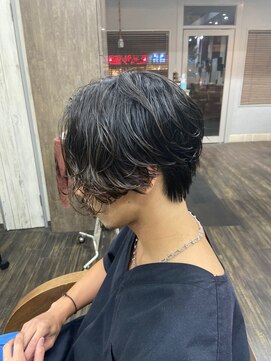 メンズ レオ 天六店(men's LEO) 前下がりセンターパート