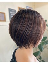 ジェルム ヘアーワークス(germe hair works) コンパクトショートボブ
