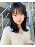透明感ダークグレージュカラー