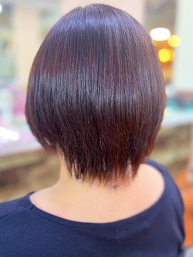 アークスヘアー 透明感♪髪質改善カラー小顔艶感ミディアムココアブラウン