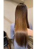 美髪矯正で艶のある髪に
