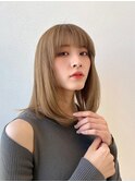フェイスレイヤー20代30代大人可愛い前髪パーマ小顔カット