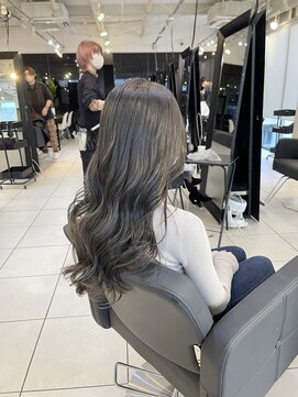 アクアオモテサンドウ(ACQUA omotesando) オリーブベージュ/グレージュ/ブリーチなし/透明感カラー