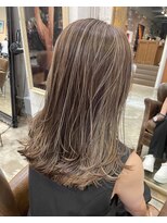 ノラ ヘアーサロン(NORA HAIR SALON) 【中迫】大人の上品なハイライトカラー白髪ぼかし