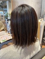 ヘアーショップ エヌアンドエー 越谷店(hair shop N&A) うる艶美髪ストレート×髪質改善ケア#13 切りっぱなしボブ