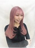 【MITSUKI指名限定】ホワイトピンク×レイヤーカット