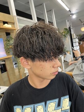 ブルーオーシャン 佐賀店(Blue Ocean) 20代マッシュツイスト波巻きパーマ