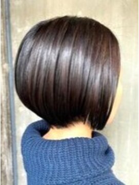 ソーホープレミアム(SOHOpremium) ショートボブ×ショコラブラウン×白髪染め@30代@40代@50代@60代