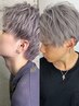 【メンズ限定】ブリーチ1回＋オンカラー￥15400【落ち着いたハイトーン】