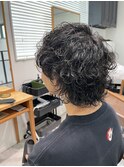 波巻きパーマ