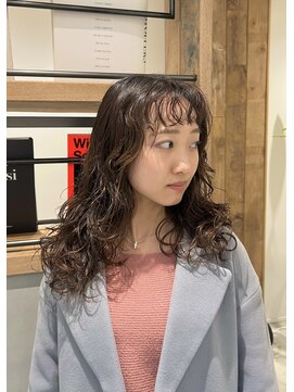 シアン 矢場町店(CYAN.) オン眉カール×ウェーブパーマ
