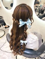 クランルシェ(clan luce)&nbsp;編みたらしハーフアップ/心斎橋ヘアセット