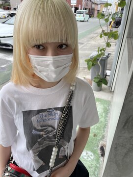 ナイーヴヘア(NAiVE HAIR) 【NAiVE HAIR 北原】ブロンドワイドバング