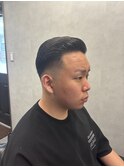 スキンフェード × オールバックの王道クラシック