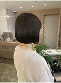 【 YUCCA 】大人可愛い切りっぱなしボブ/つやスタイリング