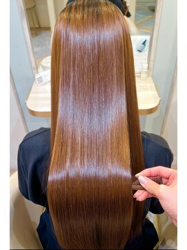 アンド ラ ブランシュ(&.La Blanche) 暗めカラー/ミディアムヘア/デザインカラー/縮毛矯正