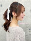 シースルー前髪　前髪カット　流れる顔まわり