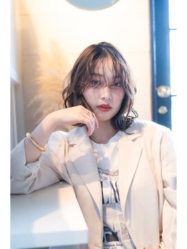 サロン LH(salon LH) 大人可愛い20代、30代ミディアム、外ハネヘアー
