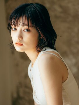 デバイス バイ フレイムス 越谷(DEVICE by Frames) 大人可愛い波巻きウェーブ20代30代40代◎前髪あり濡れ髪ボブ越谷