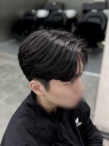 ジーニー 千葉(GENiE)&nbsp;MEN’S HAIR/ニュアンスパーマ/刈り上げセンターパート/千葉