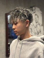 エルエー バーバーショップ 草津店(L.A BARBERSHOP)&nbsp;店長【橋本】ツイストスパイラル×ホワイトメッシュ