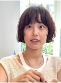 レイヤーボブパーマ　Aラインのミニボブ