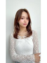 ロンドシェリ 仙台(Lond Cheri)&nbsp;レイヤー 韓国 ミディアム 髪質改善 くびれ
