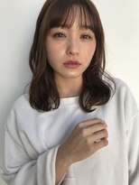 アンアミ オモテサンドウ(Un ami omotesando) 【Unami】　シースルーバング・ミディアム　島田梨沙