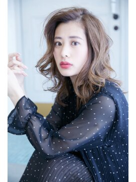 フィガロ ミリー 北生駒店(Figaro Mily) 【figaro】柔らかラフカール ことりベージュ