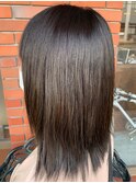 艶感べージュ★ダメージレスのナチュラルストレート