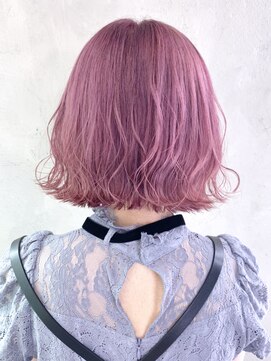 アイティーバイアルバム 八王子店(IT by ALBUM) チェリーピンクボブ_Aラインボブマロンベージュ_ba319471