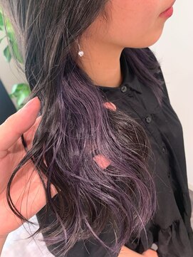 リシェスバイエンヴィー 西宮北口(Riches by ENVY) イヤリングカラー ラベンダー