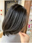 レイヤーカット/前上がり/小顔/アッシュ/白髪染め/30代40代50代
