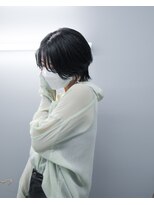 ノード(NODO)&nbsp;【透明感UP】ダークシルバーのショートウルフ