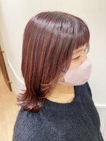 ネオリーブソラ 相模大野店(Neolive sola)&nbsp;切りっぱなし×ボルドーカラー