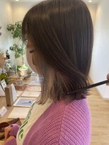 トムヘアー(TOM HAIR) 切りっぱなしボブ×インナーカラー