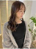 【松本咲花】冬カラーくすみベージュ韓国風レイヤーカット