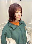 前髪/マチルダボブ/ピンクベージュ/インナーグレージュ
