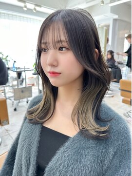 レイリー 原宿 表参道(Rayreee) 韓国くびれヘア/フェミニンロング/インナーグレージュ/韓国ヘア