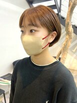 セル(CELL)&nbsp;ショートボブ　丸みショート　オレンジブラウン