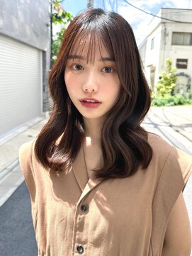 ミラリー トウキョウ(Mirareee Tokyo) 20代30代40代◎前髪パーマグレーベージュレイヤーロング黒髪