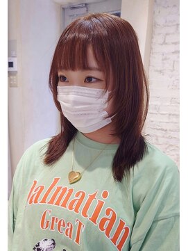 ラボヌールヘアーリアン 川越店(La Bonheur hair Lien) 顔周りウルフ
