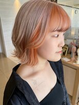 フェイス 大船(FACE)&nbsp;オレンジカラー×ミルクティーベージュ/Kurumi