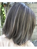 ハーツ(Heart's)&nbsp;白髪ぼかし脱白髪染め似合わせミディアムレイヤー40代50代60代♪