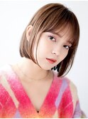 透明感ボブ　カット/美髪カラー/髪質改善トリートメント