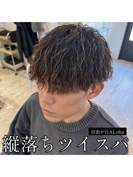 アロハ(ALoha) 《　メンズ　》縦落ちツイスパ