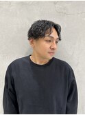 波巻きパーマ