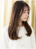 ミルクティーアッシュくせ毛風小顔エアリーロングZ上尾30代40代
