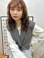 ガーデン 銀座(GARDEN)&nbsp;デジタルパーマ　チェリーブラウン　イメチェン　垢抜けヘア